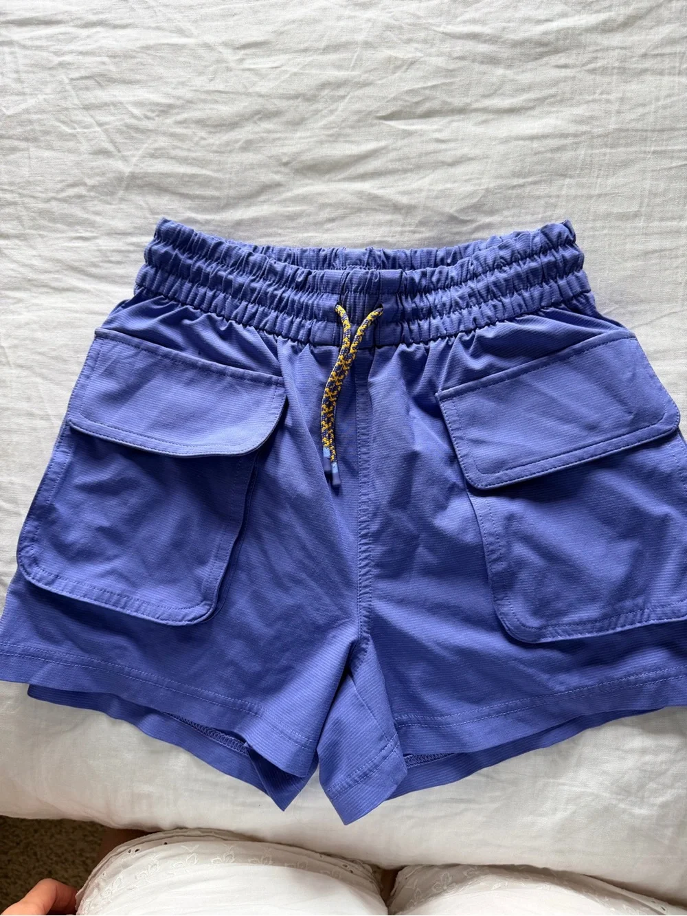 Athleta Cargo Shorts in Periwinkle Blue